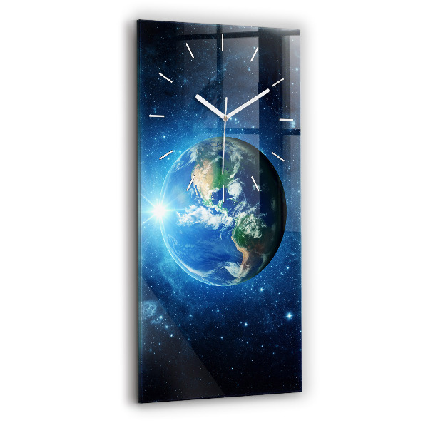 Reloj vertical La Tierra y la galaxia - NASA - espejomat.es