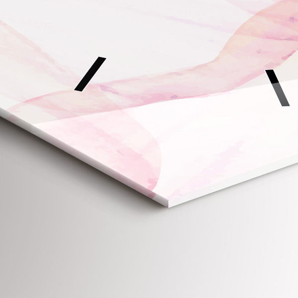 Reloj de cristal vertical Pétalos de acuarela - espejomat.es