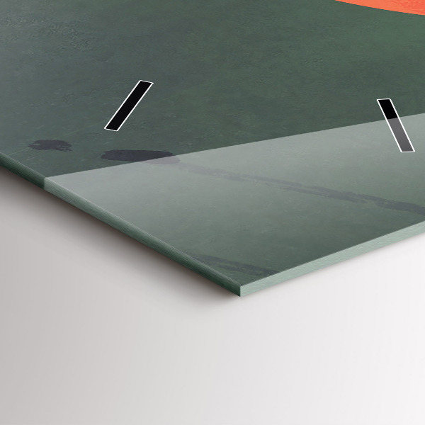 Reloj de vidrio vertical Samurai en el bosque - espejomat.es