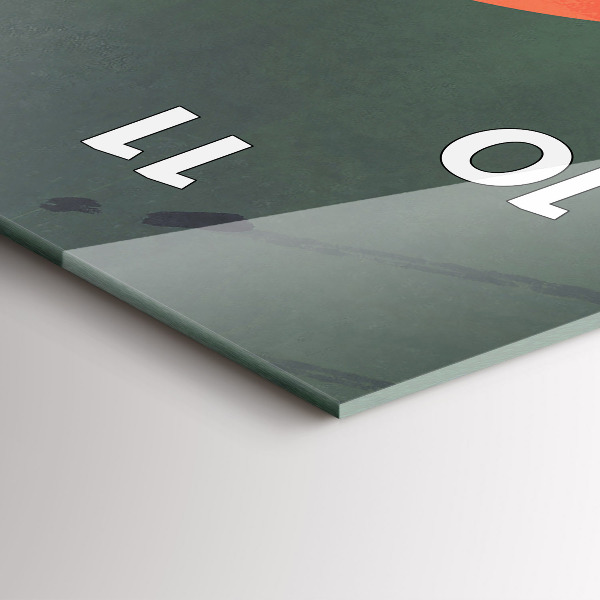 Reloj de vidrio vertical Samurai en el bosque - espejomat.es