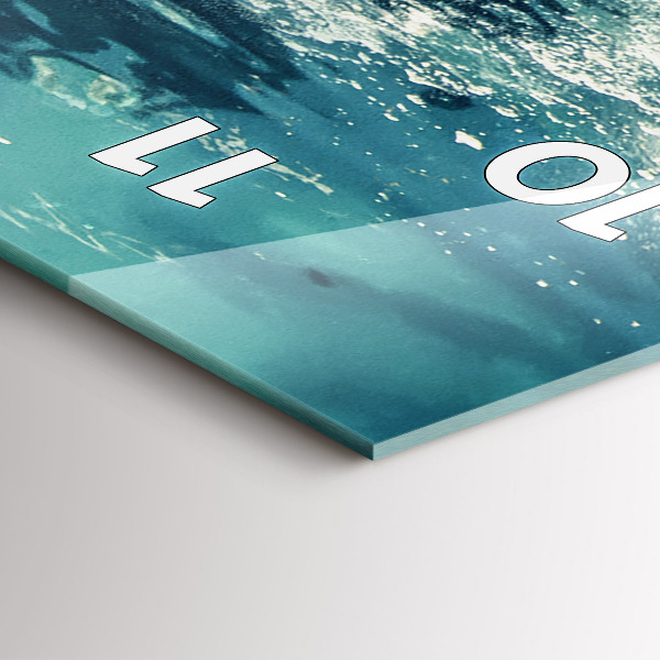 Reloj vertical Elefante flotante en el océano - espejomat.es