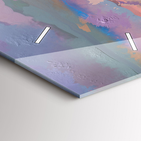 Reloj de vidrio vertical Campo de girasoles - espejomat.es