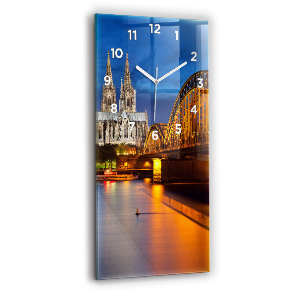 Reloj de cristal vertical Puente en Alemania - espejomat.es