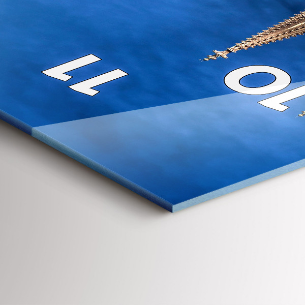 Reloj de cristal vertical Puente en Alemania - espejomat.es