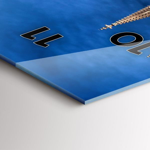 Reloj de cristal vertical Puente en Alemania - espejomat.es