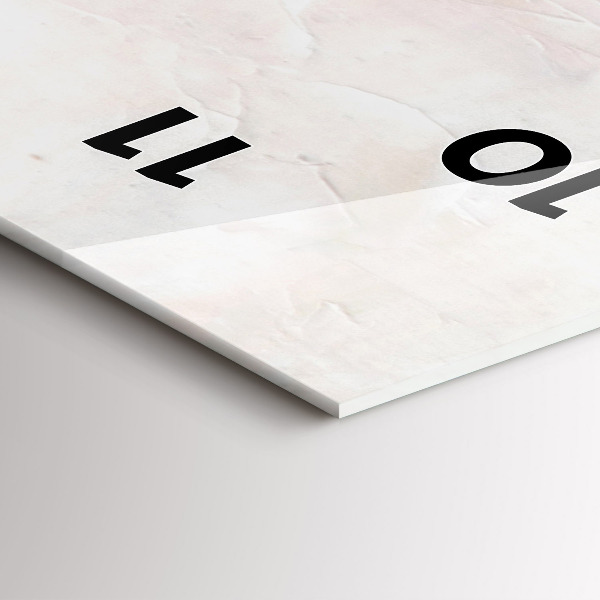 Reloj de vidrio vertical Pintura al óleo yate mar - espejomat.es