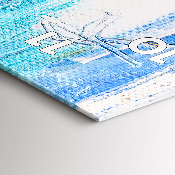 Reloj de cristal vertical Pareja bajo la lluvia - espejomat.es