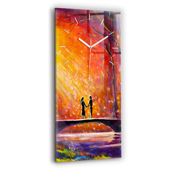 Reloj vertical Pareja en el bosque - espejomat.es