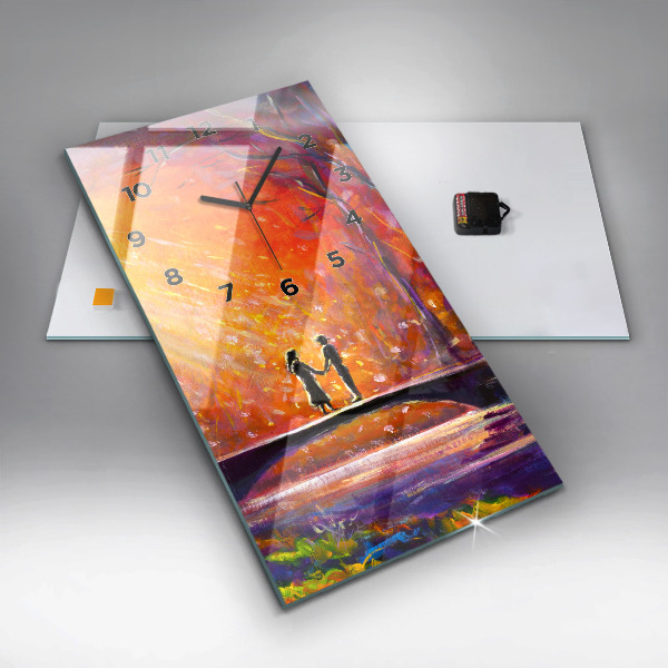 Reloj vertical Pareja en el bosque - espejomat.es