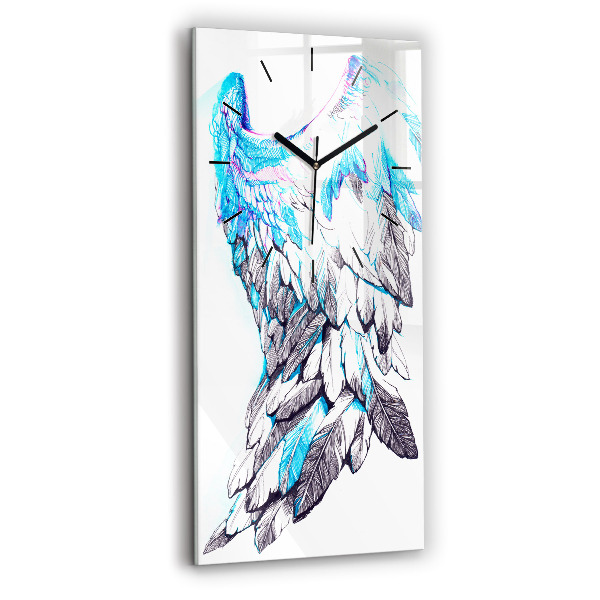 Reloj de vidrio vertical Imitación de alas de pájaro - espejomat.es
