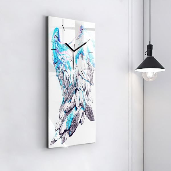 Reloj de vidrio vertical Imitación de alas de pájaro - espejomat.es