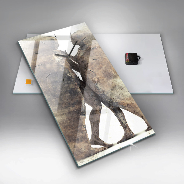 Reloj vertical Abstracción gente arena - espejomat.es