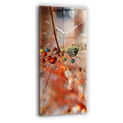 Reloj de vidrio vertical Soplador con rocío - espejomat.es