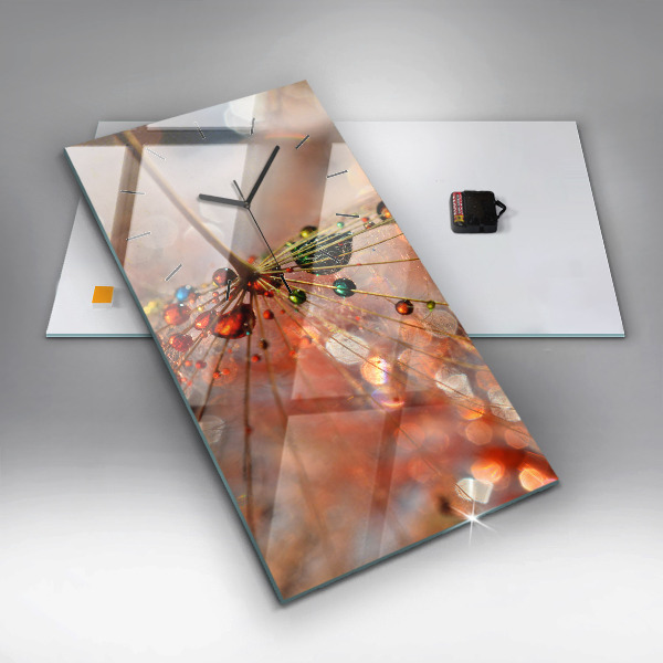 Reloj de vidrio vertical Soplador con rocío - espejomat.es