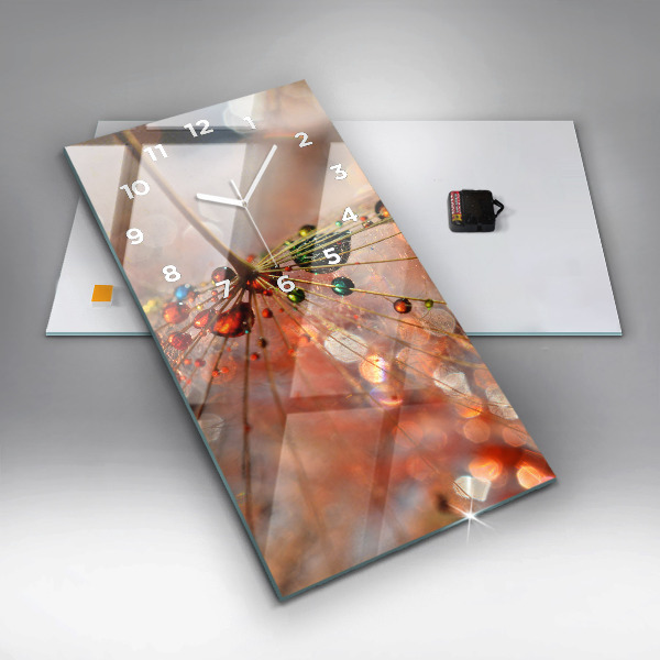 Reloj de vidrio vertical Soplador con rocío - espejomat.es