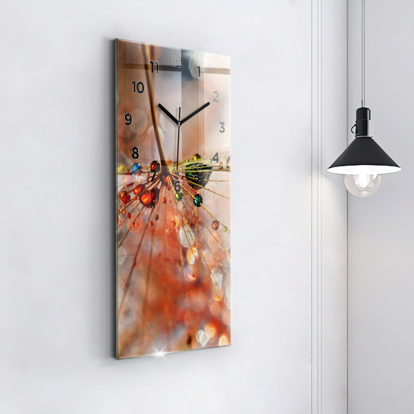 Reloj de vidrio vertical Soplador con rocío - espejomat.es