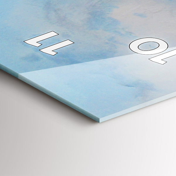 Reloj de vidrio vertical Barco en el agua - espejomat.es