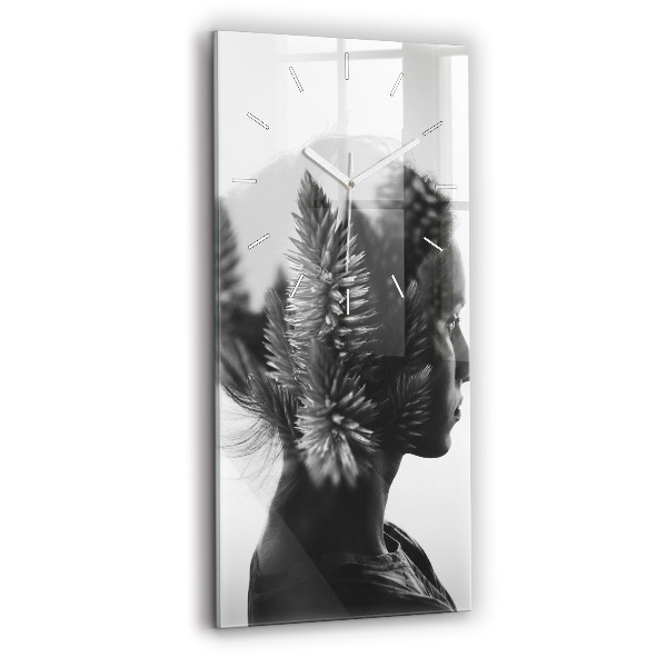 Reloj de cristal vertical Sensibilidad humana del pensamiento - espejomat.es