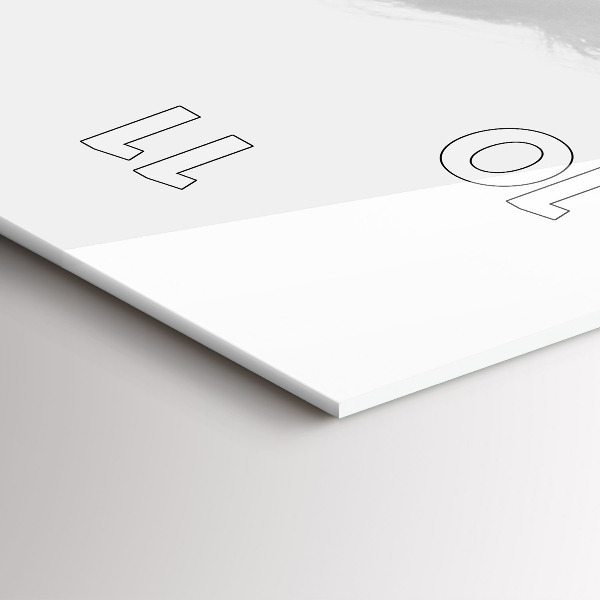 Reloj de cristal vertical Sensibilidad humana del pensamiento - espejomat.es