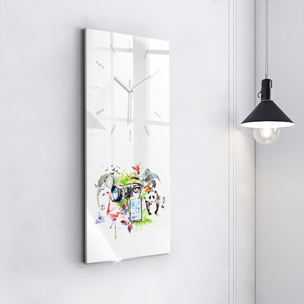 Reloj de vidrio vertical Zoólogo - espejomat.es