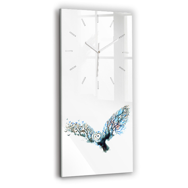 Reloj de vidrio vertical La libertad y la naturaleza de los pájaros - espejomat.es