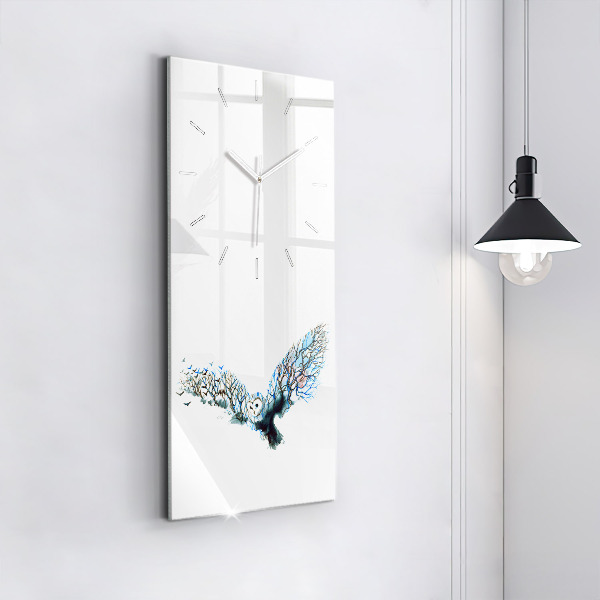 Reloj de vidrio vertical La libertad y la naturaleza de los pájaros - espejomat.es