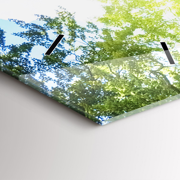 Reloj de cristal vertical Paisaje lagunar - espejomat.es