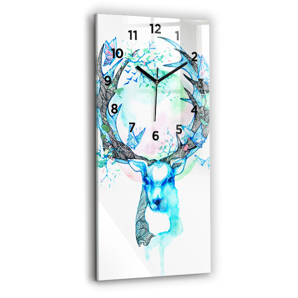 Reloj vertical Ilustración de un ciervo - espejomat.es