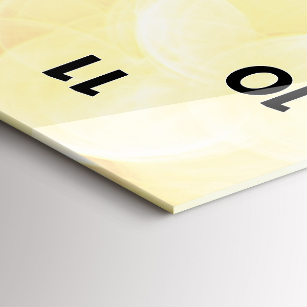 Reloj de vidrio vertical Campista en la playa - espejomat.es