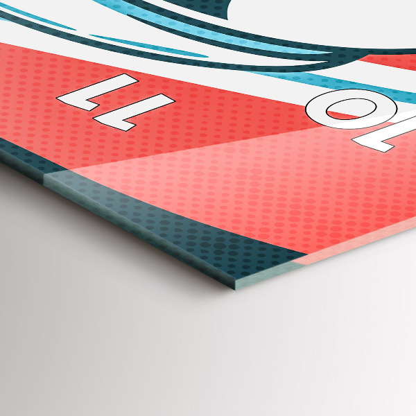 Reloj de cristal vertical Imaginación infantil - espejomat.es