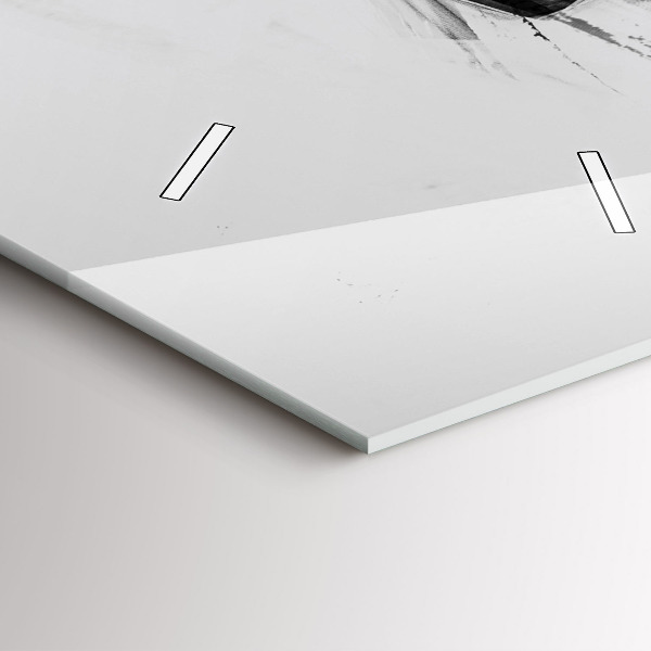 Reloj de cristal vertical León pintado - espejomat.es