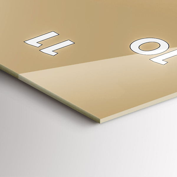 Reloj de cristal vertical Búho, signo de sabiduría - espejomat.es