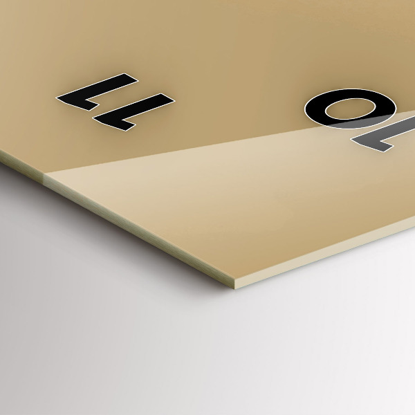 Reloj de cristal vertical Búho, signo de sabiduría - espejomat.es