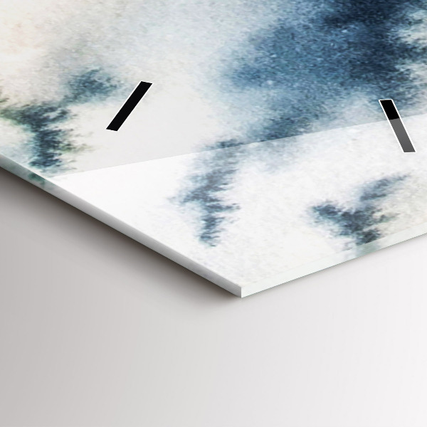 Reloj de cristal vertical Lago de invierno Barco - espejomat.es