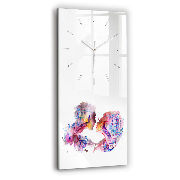 Reloj de cristal vertical Dos Cuerpos Un Alma - espejomat.es