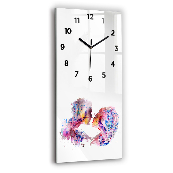 Reloj de cristal vertical Dos Cuerpos Un Alma - espejomat.es