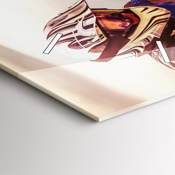 Reloj de vidrio vertical Enduro motocross - espejomat.es