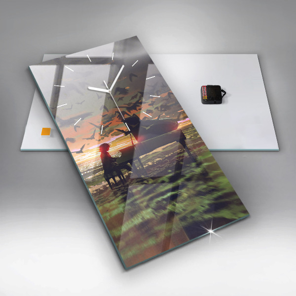 Reloj vertical Concierto en la playa - espejomat.es