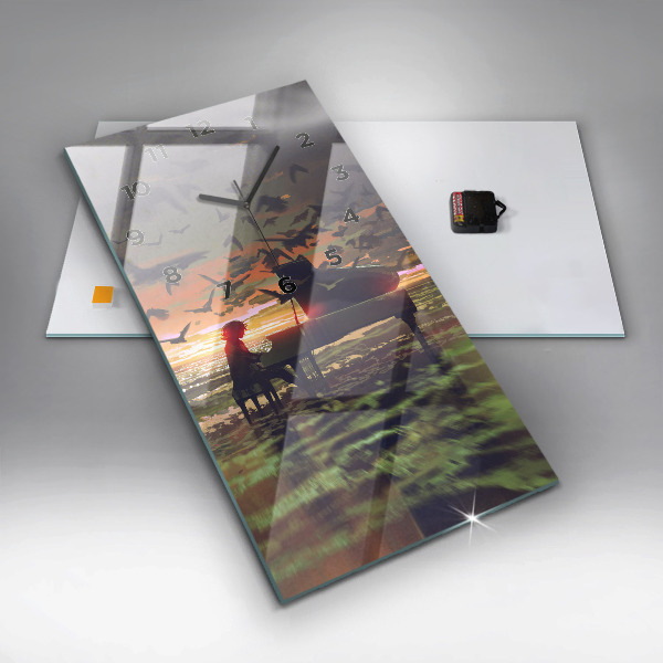 Reloj vertical Concierto en la playa - espejomat.es