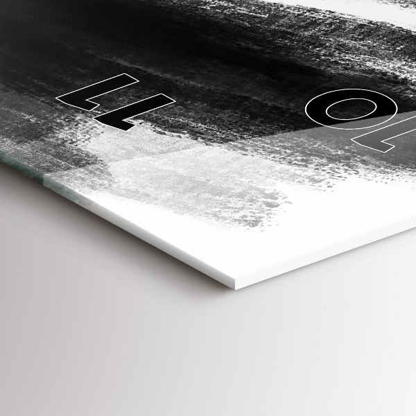 Reloj vertical Mujer en blanco y negro - espejomat.es