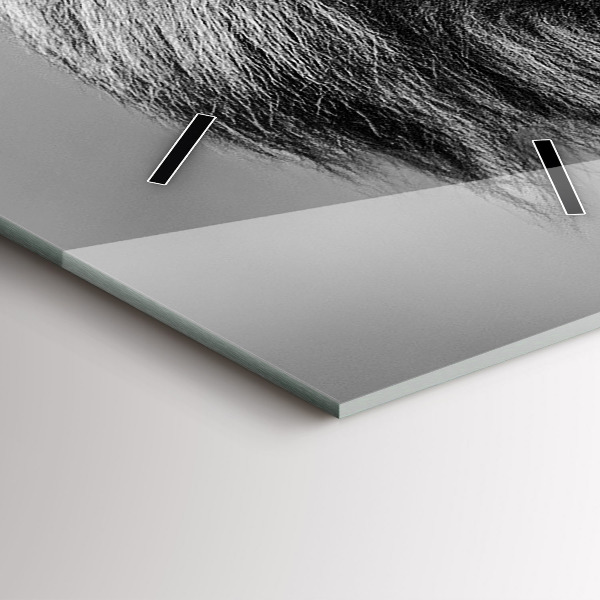 Reloj de vidrio vertical Abstracto - León - espejomat.es