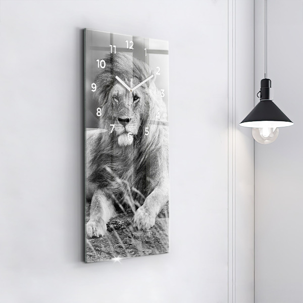 Reloj de vidrio vertical Abstracto - León - espejomat.es