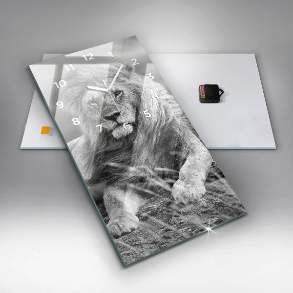 Reloj de vidrio vertical Abstracto - León - espejomat.es