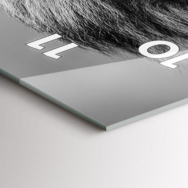 Reloj de vidrio vertical Abstracto - León - espejomat.es