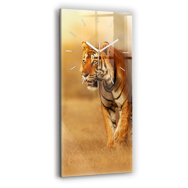 Reloj vertical Tigre de caza - espejomat.es