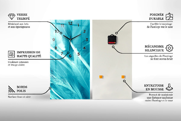 Reloj vertical Visualización de guitarra - espejomat.es