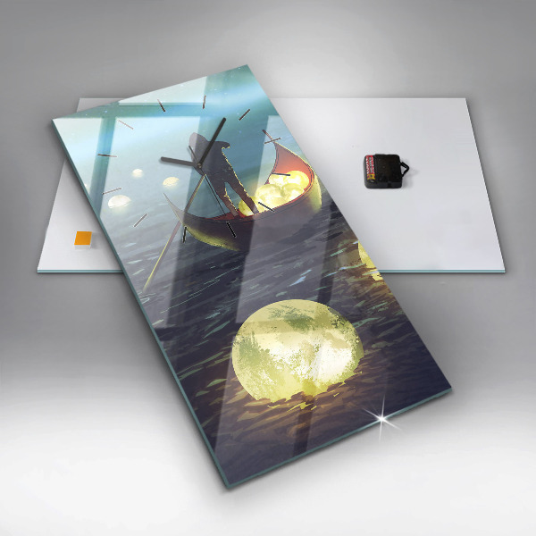 Reloj de cristal vertical Abstracción - espejomat.es