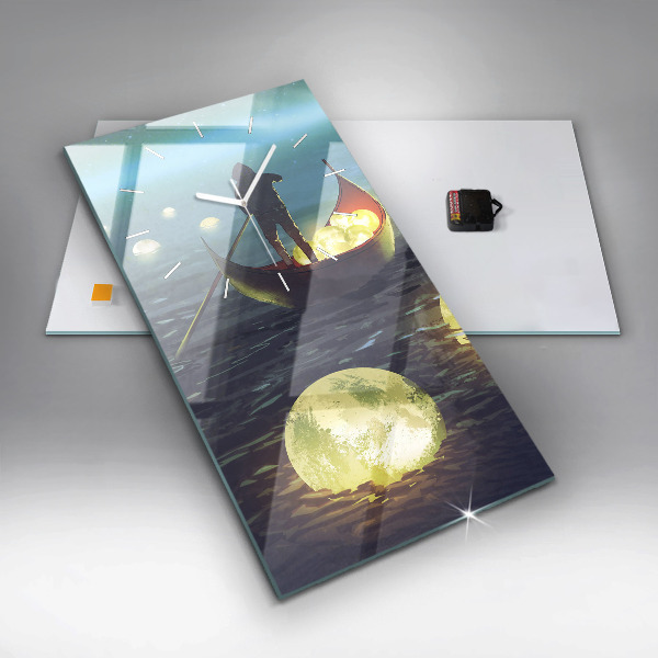 Reloj de cristal vertical Abstracción - espejomat.es