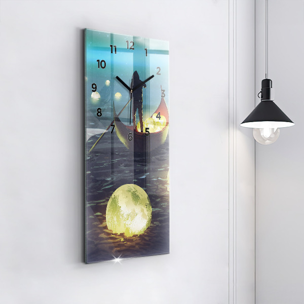 Reloj de cristal vertical Abstracción - espejomat.es