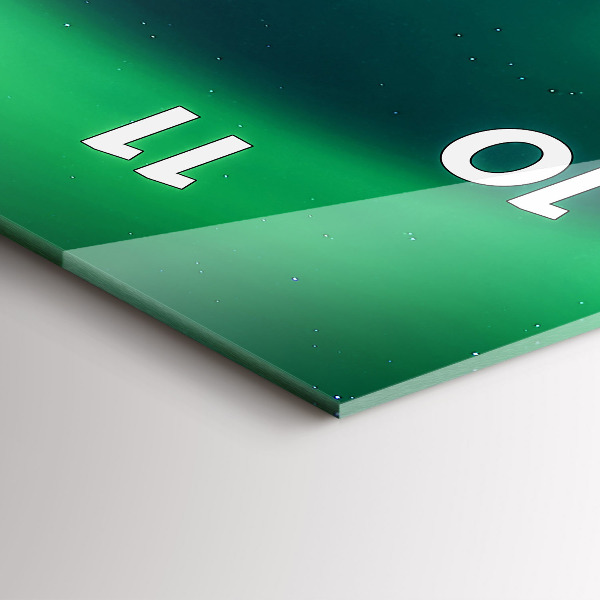 Reloj vertical Aurora boreal - espejomat.es